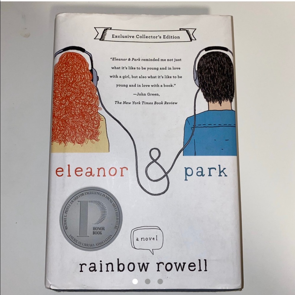 SOLD Eleanor and Park Hardcover with Art Inside :)